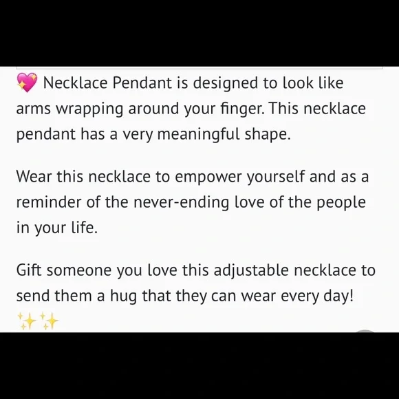 Couple Hug Necklace - Picture 2 of 2